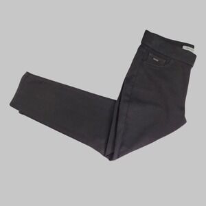 Nine West Heidi Pull On Skinny Jeans Black Pants Size 14 Cotton Spandex